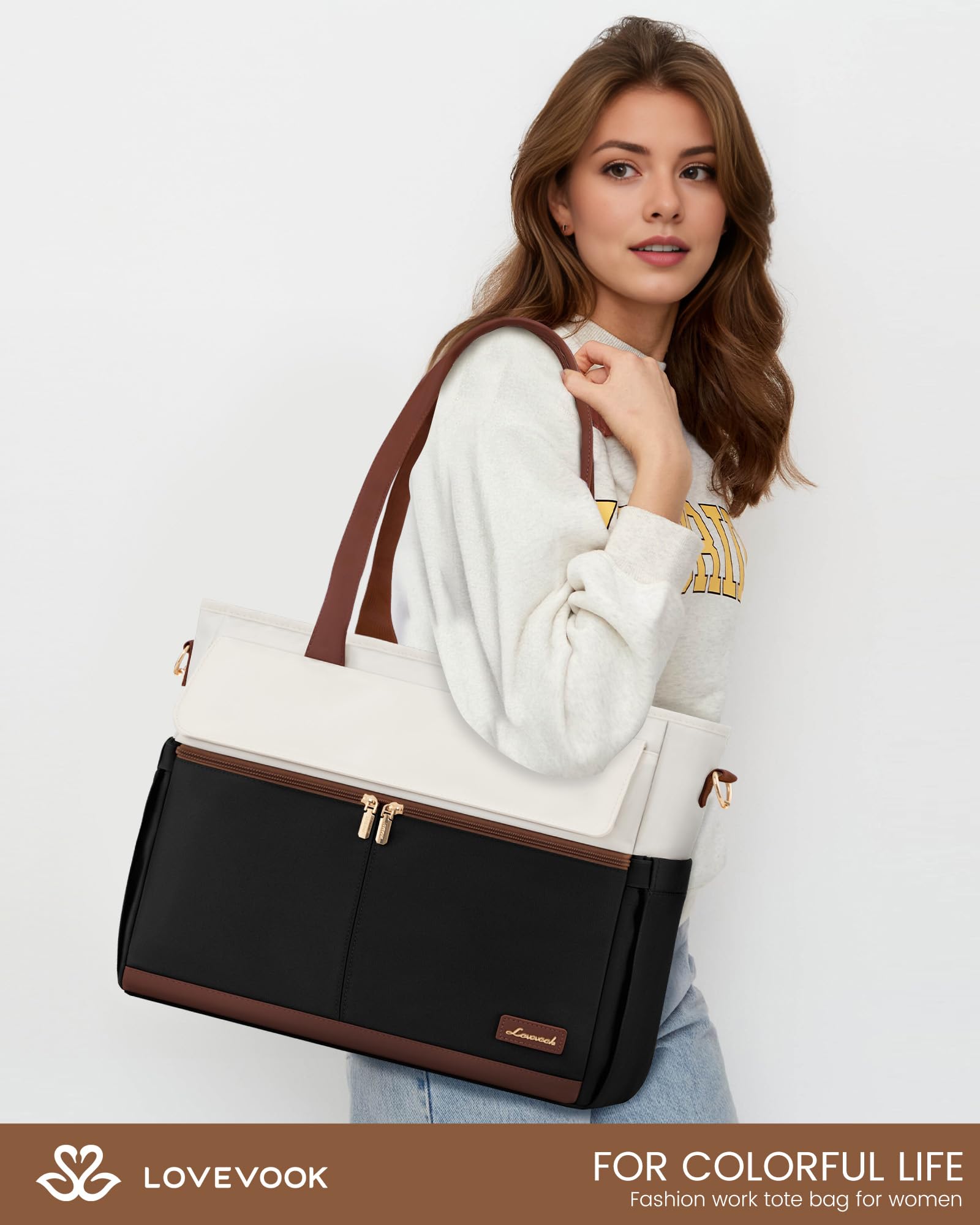 LOVEVOOK Laptop Tote Bag