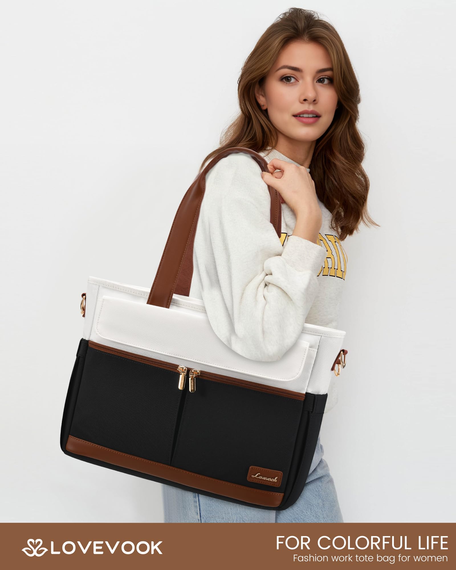 LOVEVOOK Laptop Tote Bag