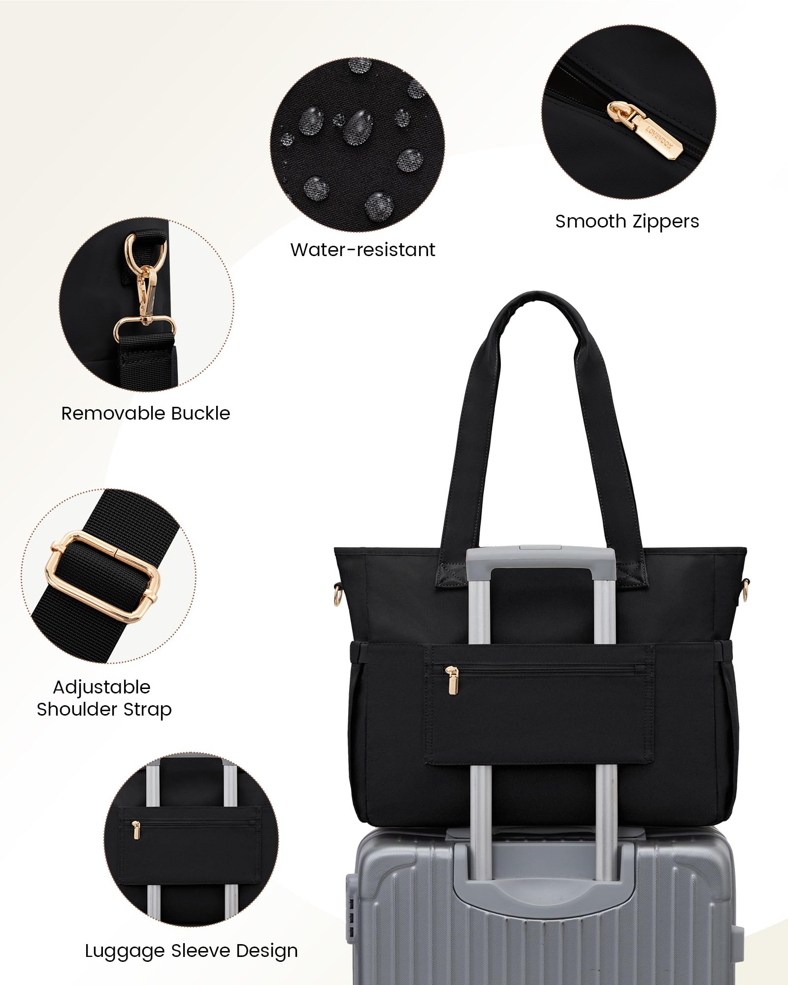 LOVEVOOK Laptop Tote Bag