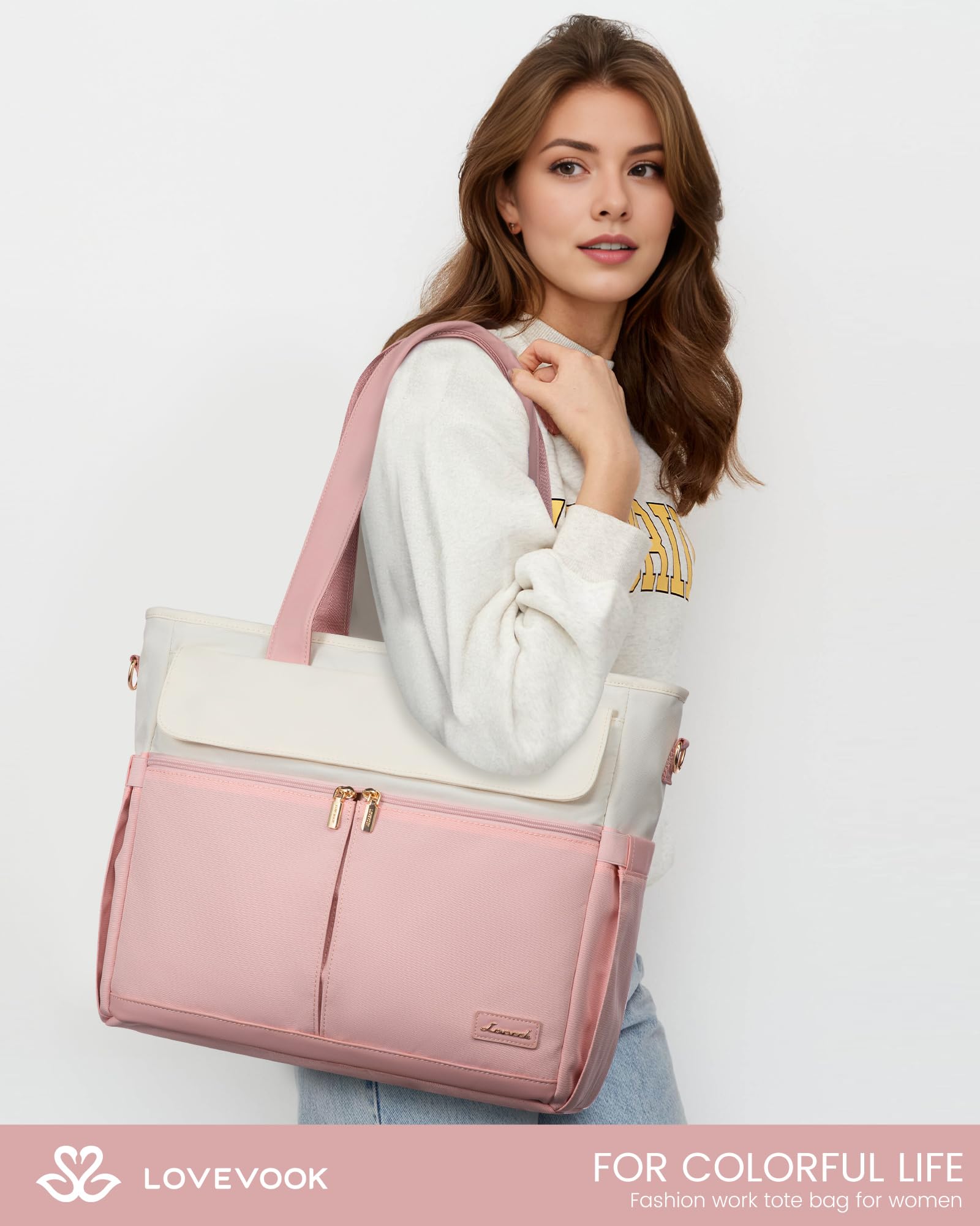 LOVEVOOK Laptop Tote Bag