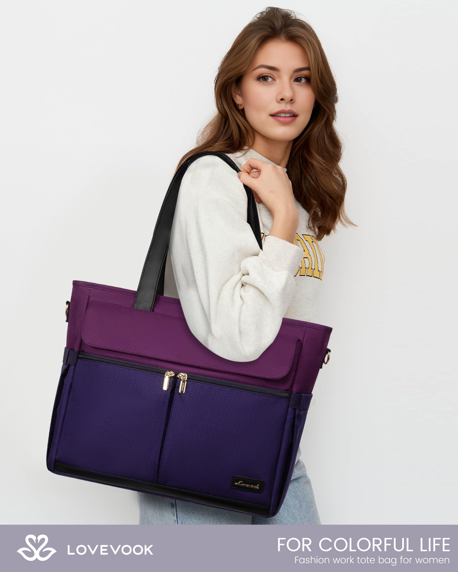 LOVEVOOK Laptop Tote Bag