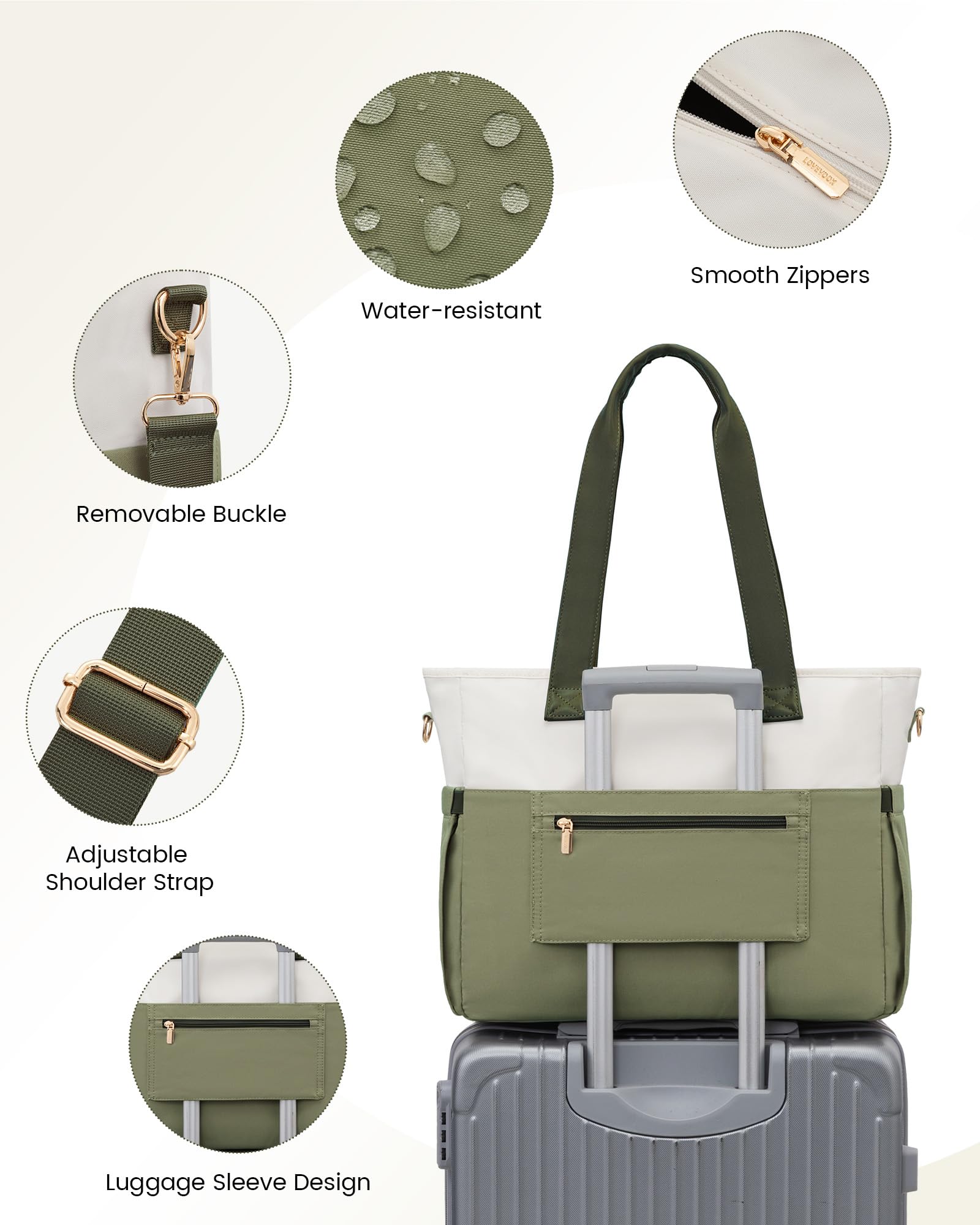 LOVEVOOK Laptop Tote Bag