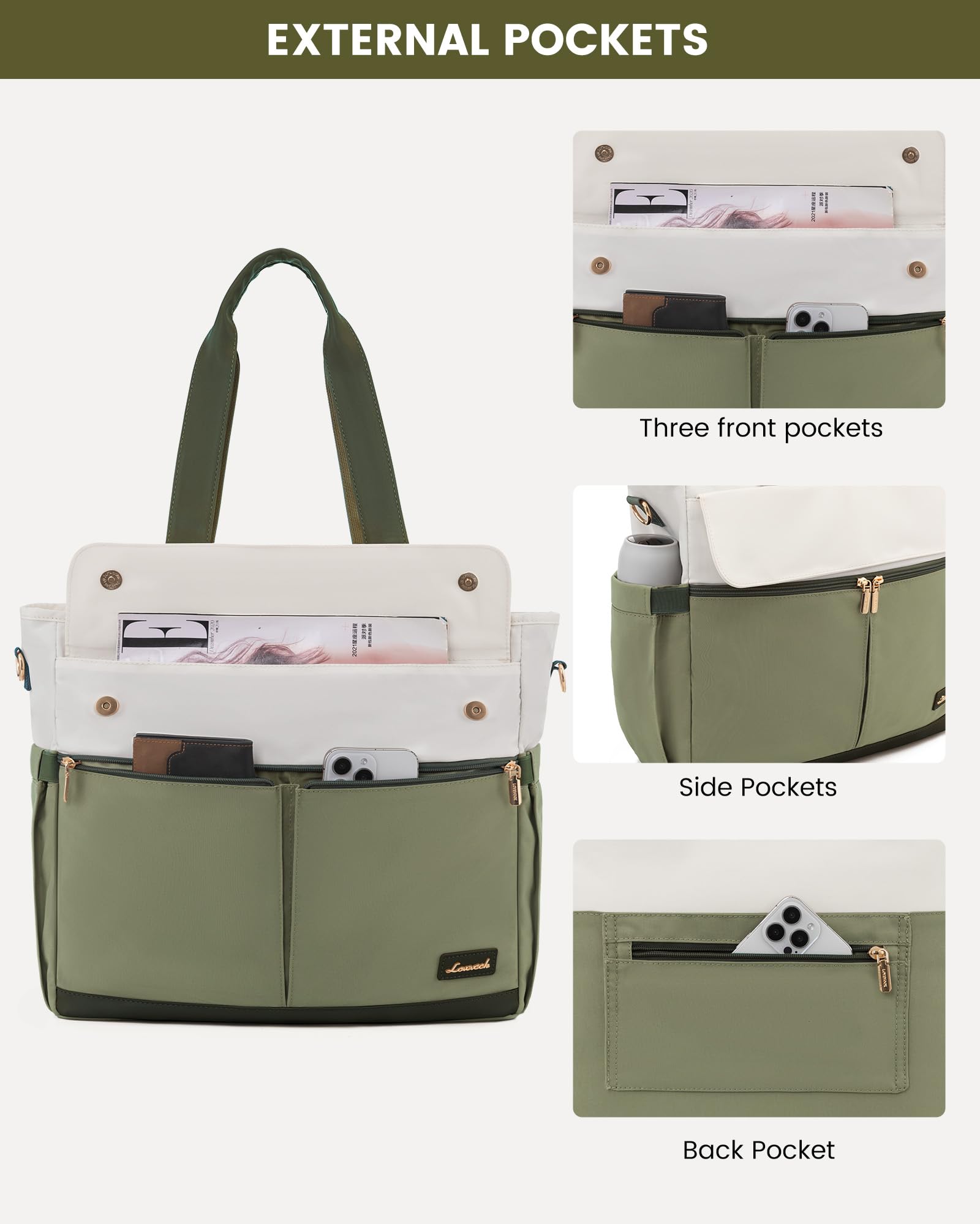 LOVEVOOK Laptop Tote Bag