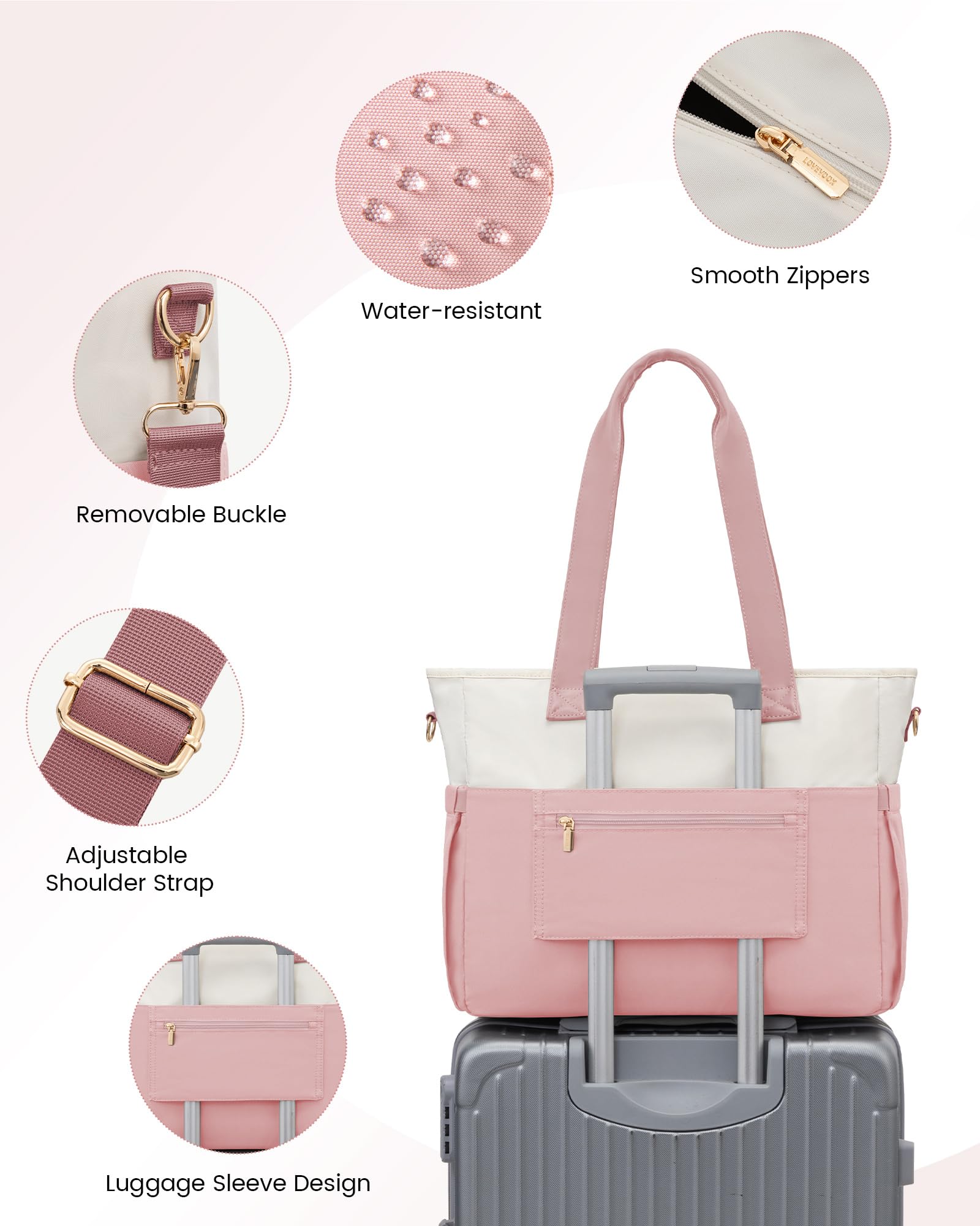 LOVEVOOK Laptop Tote Bag