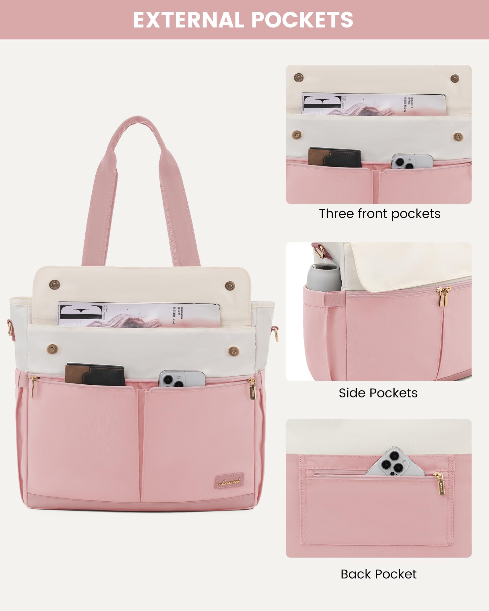 LOVEVOOK Laptop Tote Bag