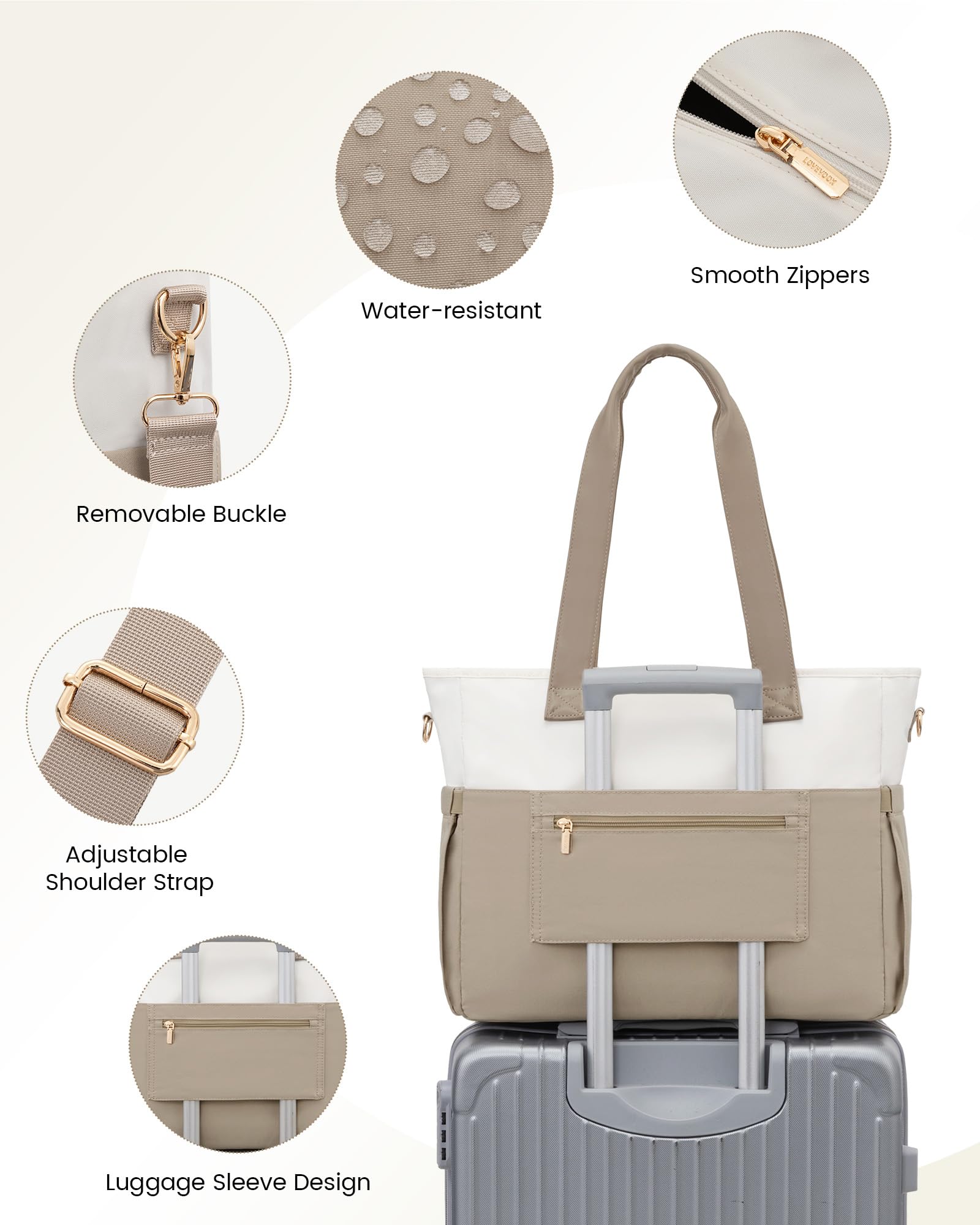 LOVEVOOK Laptop Tote Bag