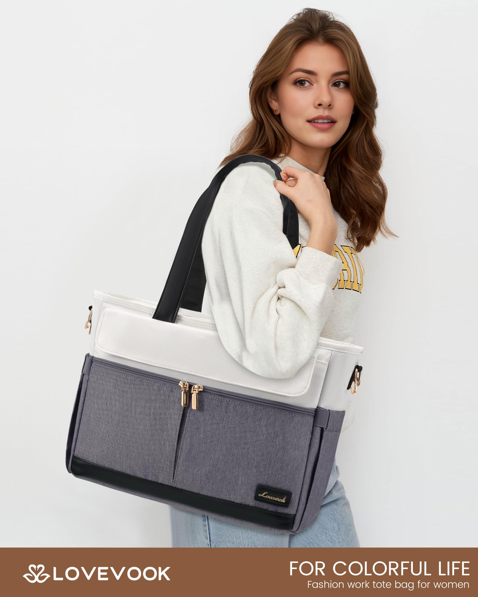LOVEVOOK Laptop Tote Bag