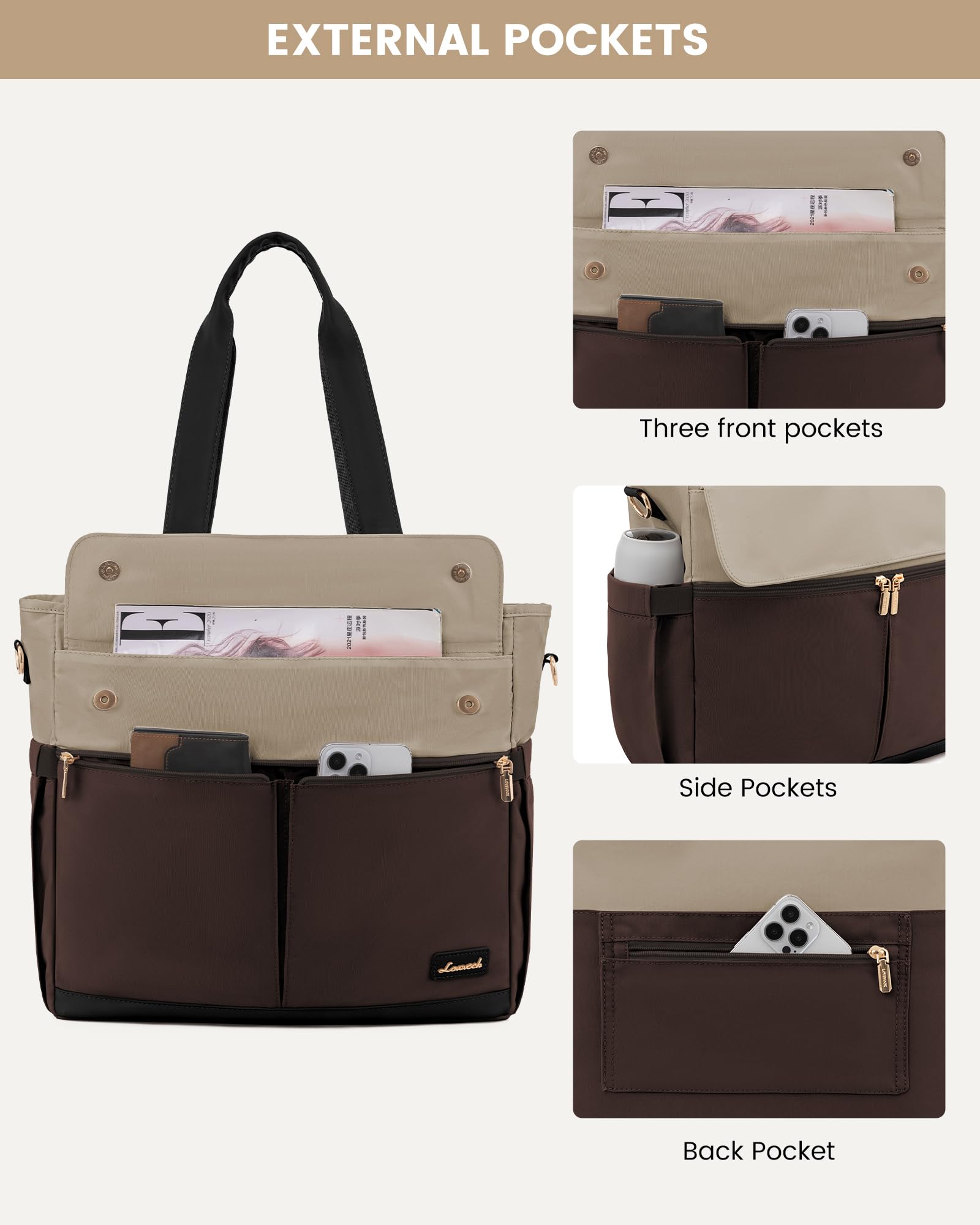 LOVEVOOK Laptop Tote Bag