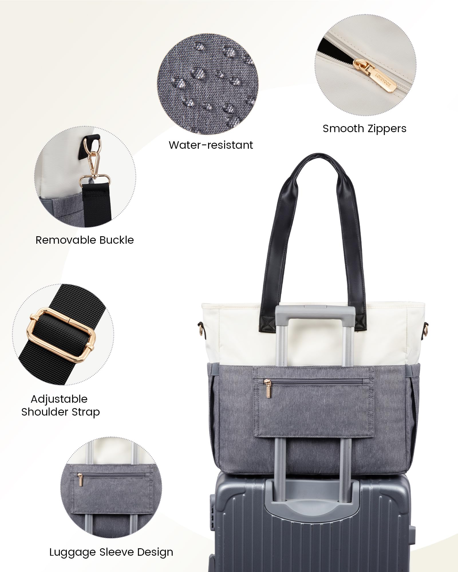LOVEVOOK Laptop Tote Bag