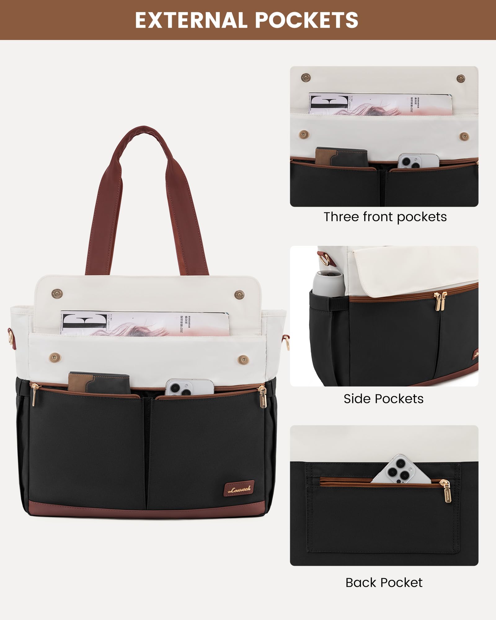 LOVEVOOK Laptop Tote Bag
