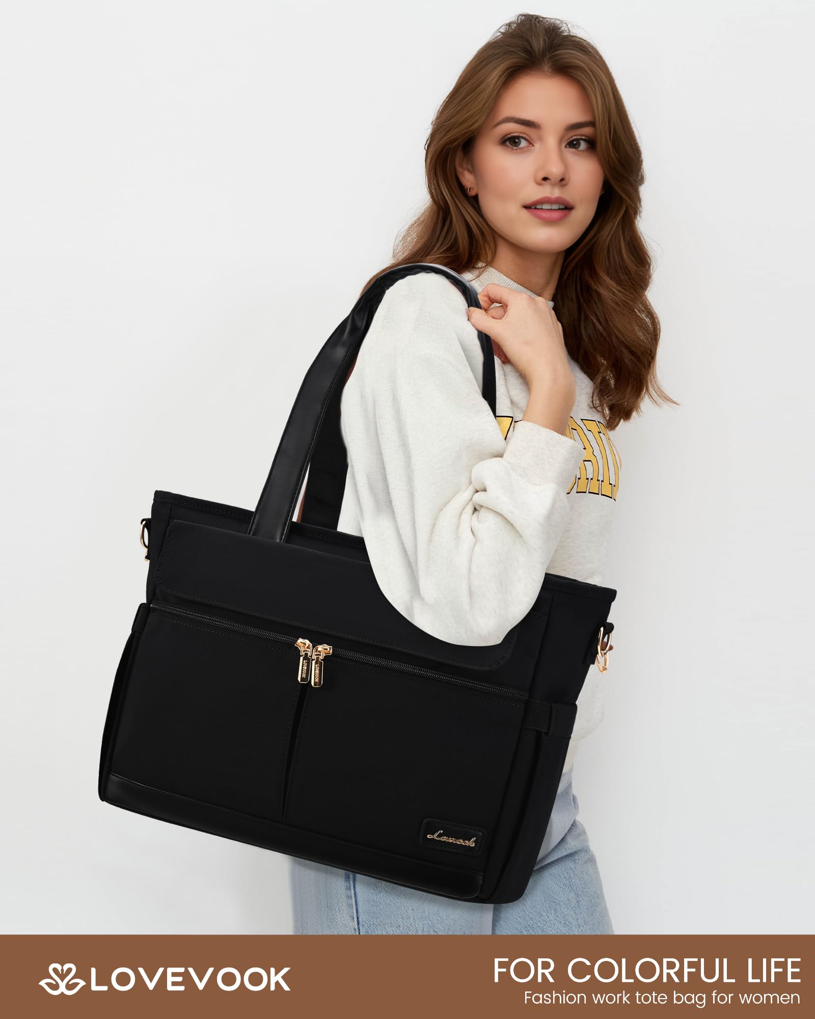 LOVEVOOK Laptop Tote Bag