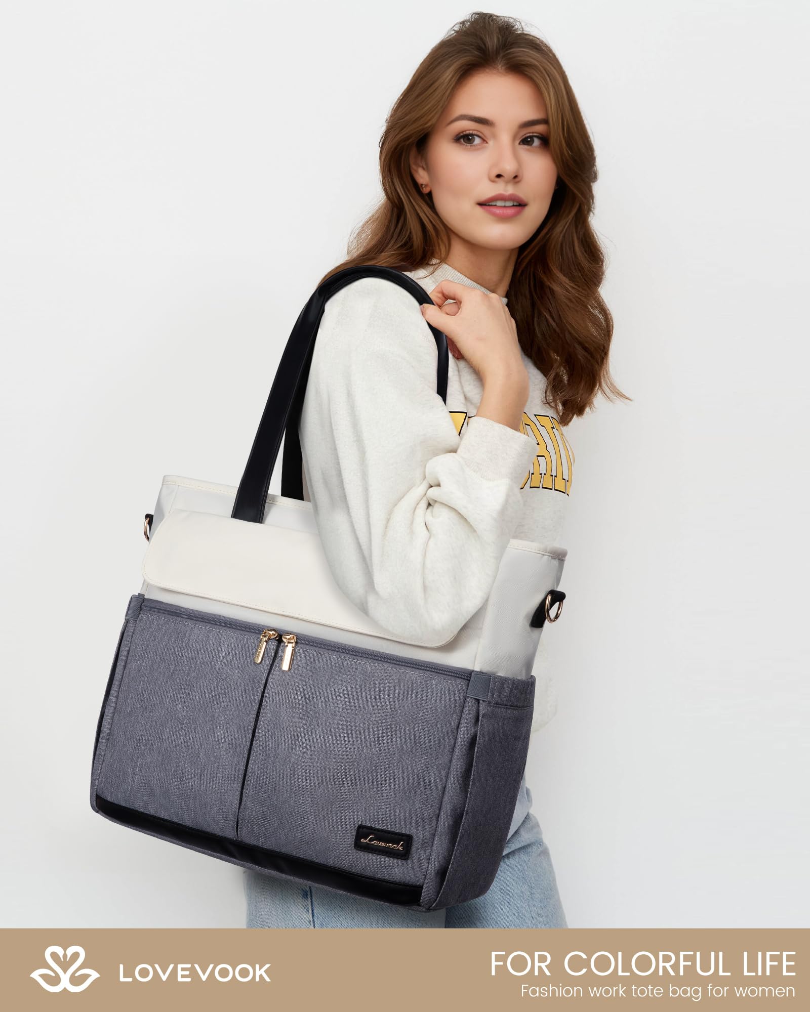 LOVEVOOK Laptop Tote Bag