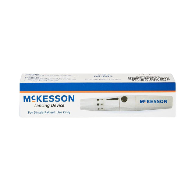 McKesson Adjustable Depth Lancing Device, Spring-Loaded Trigger Button