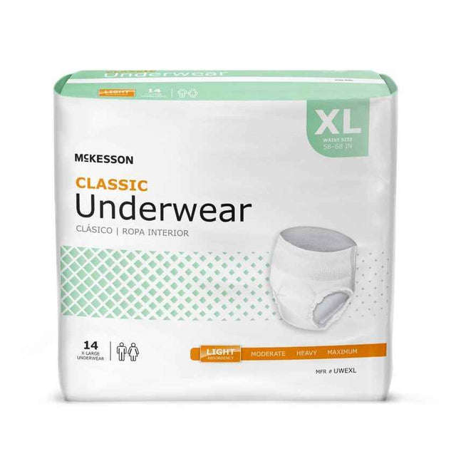 McKesson Adult Pull Up Underwear, Classic
