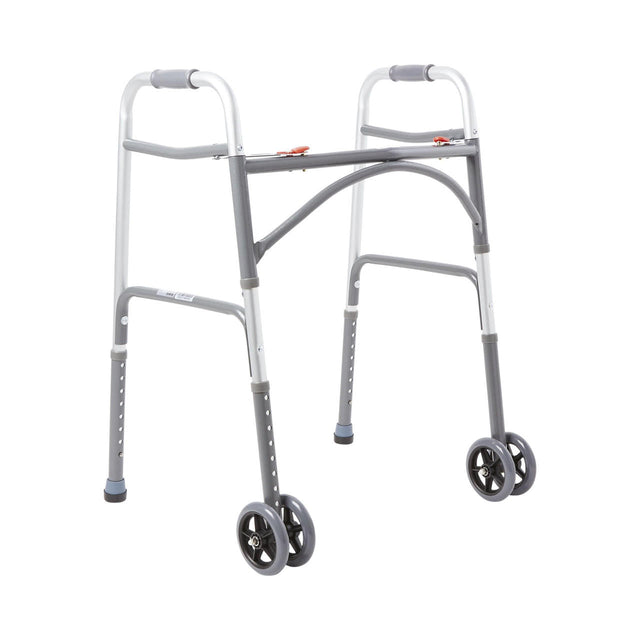 McKesson Bariatric Folding Walker w/ Wheels