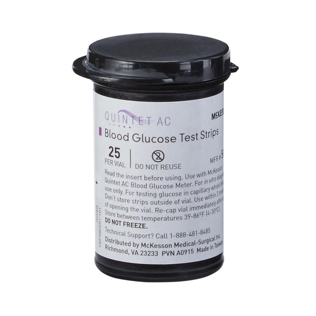 McKesson QUINTET AC Test Strips, 50 ct