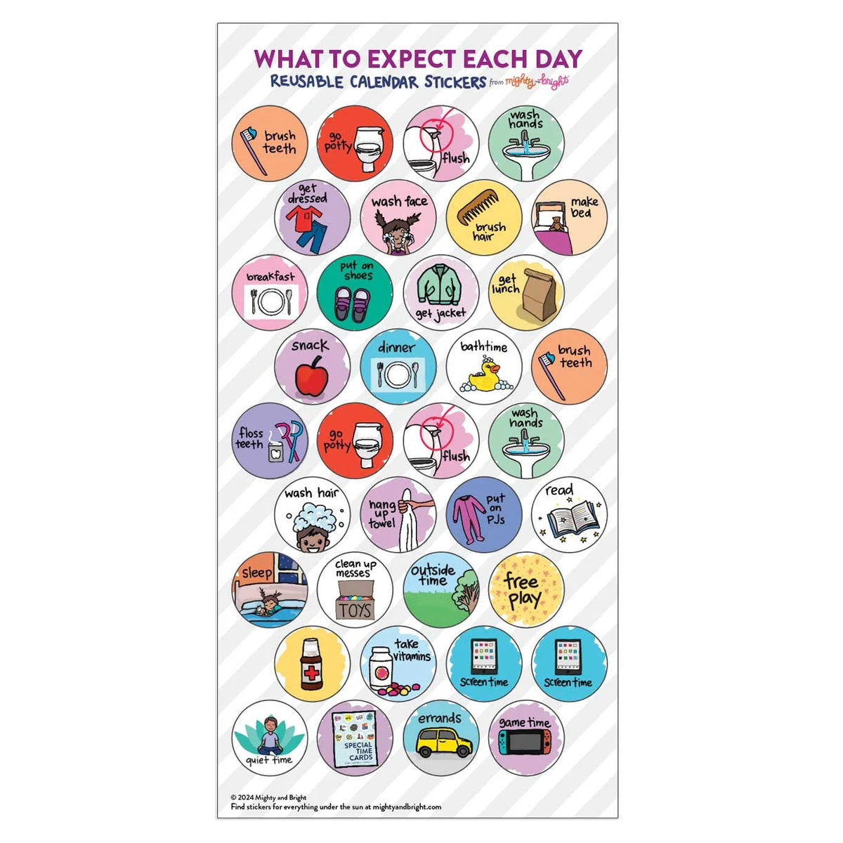 Kids' Daily Routines Chart