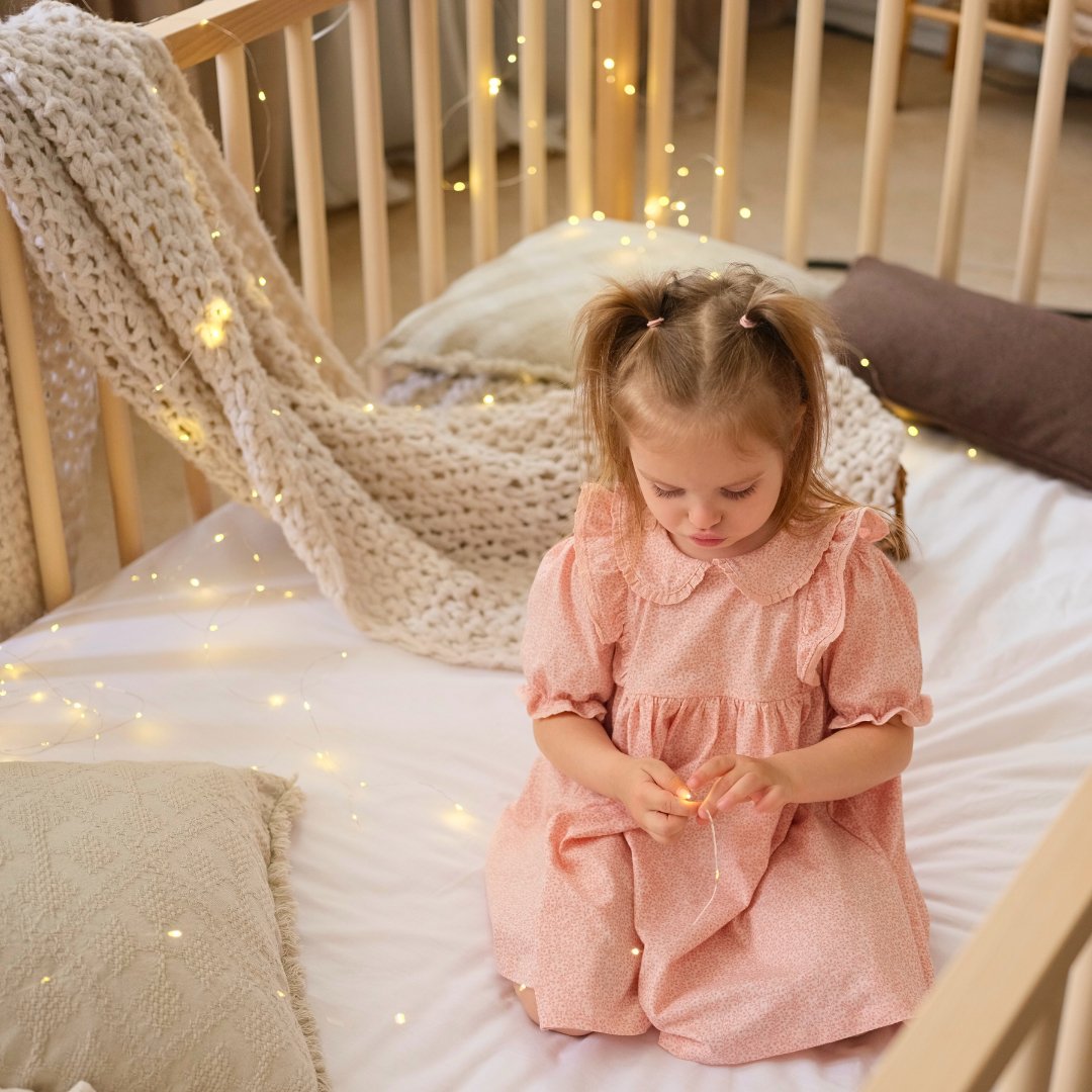 Montessori Floor Bed Frame for Toddlers with Fence