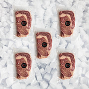 Natural Black Angus Prime Ribeye Steak, Grass Fed (Bulk Case)
