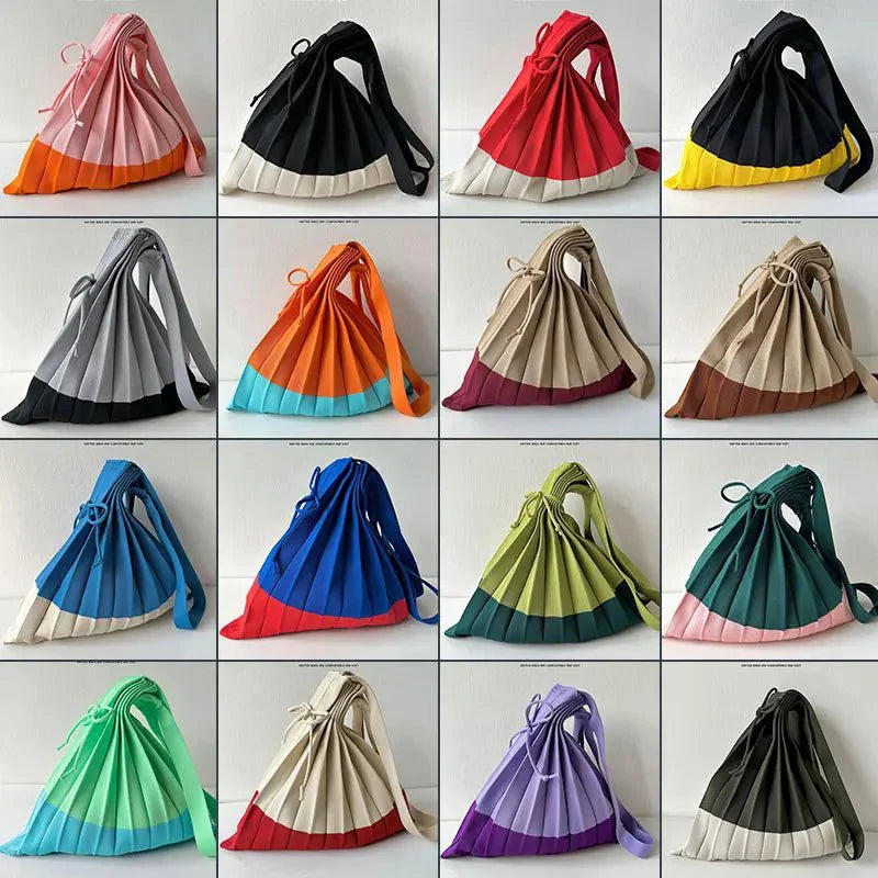 New Knitted Pleats Tote Bag