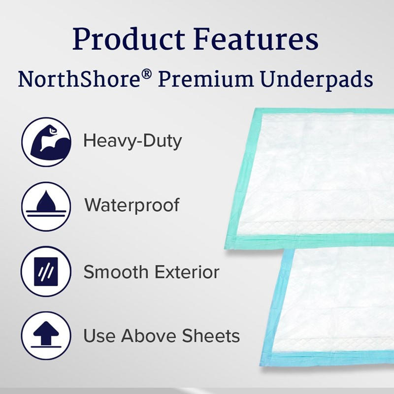 NorthShore Premium Extra-Absorbent Disposable Underpads
