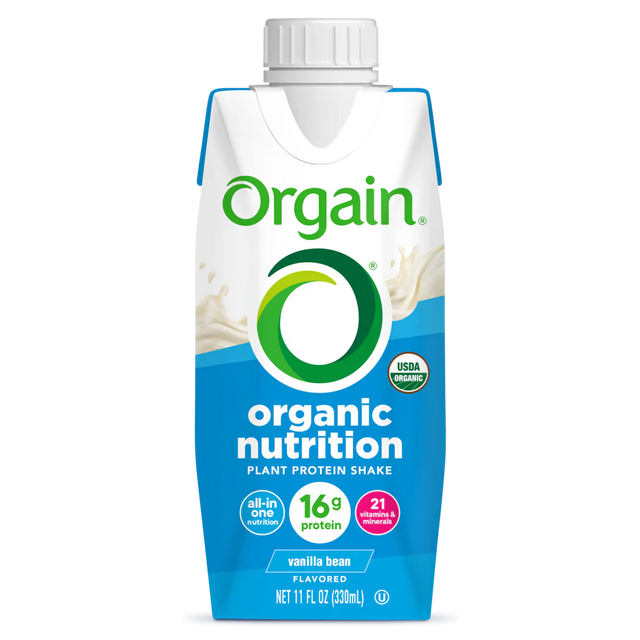 Orgain Organic Vegan Plant Based Nutritional Shake, Vanilla, CS/12