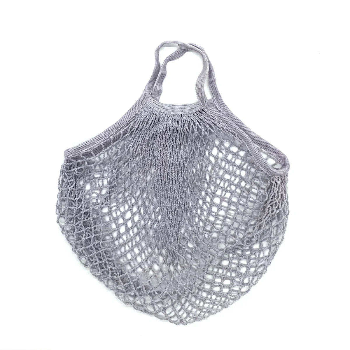 Organic Cotton Mesh Tote Bags Portable Net and String