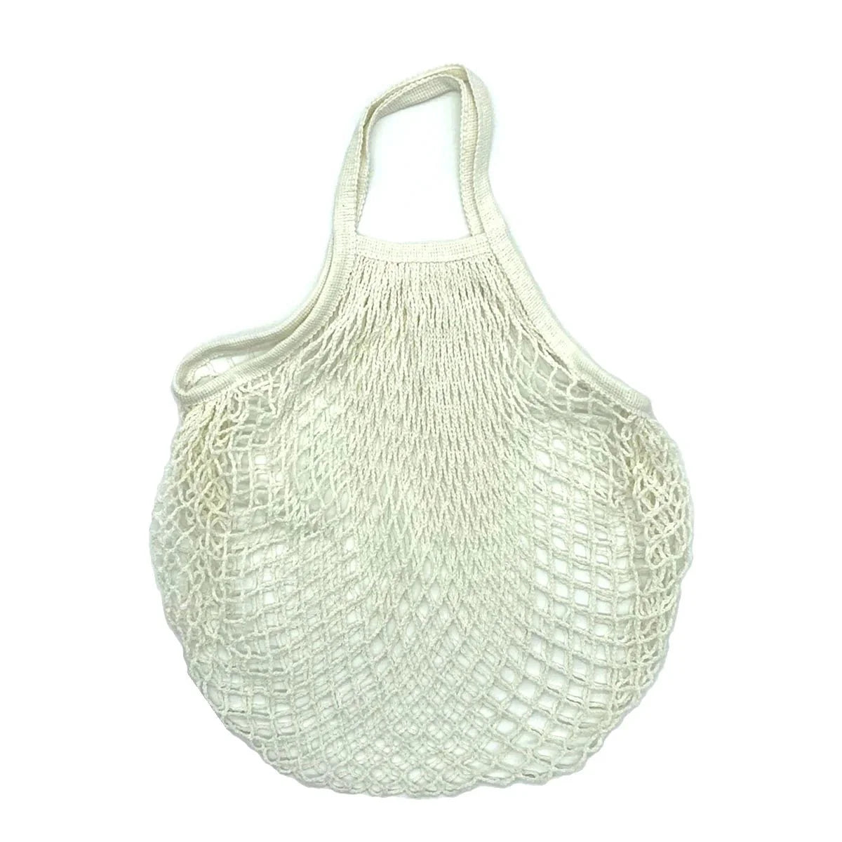 Organic Cotton Mesh Tote Bags Portable Net and String