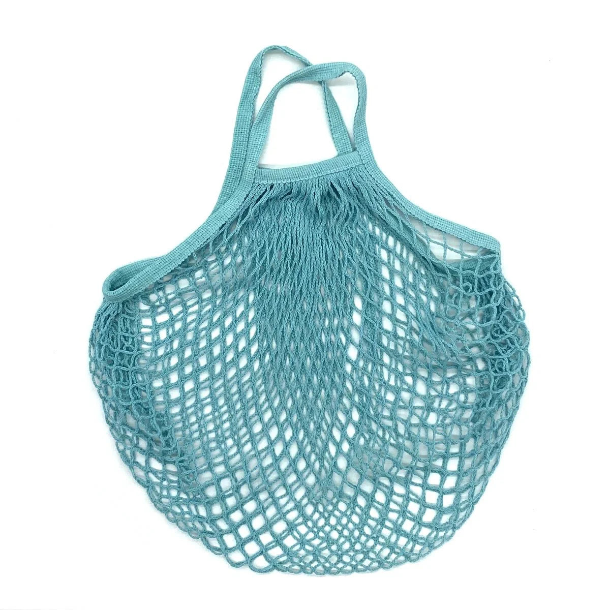 Organic Cotton Mesh Tote Bags Portable Net and String