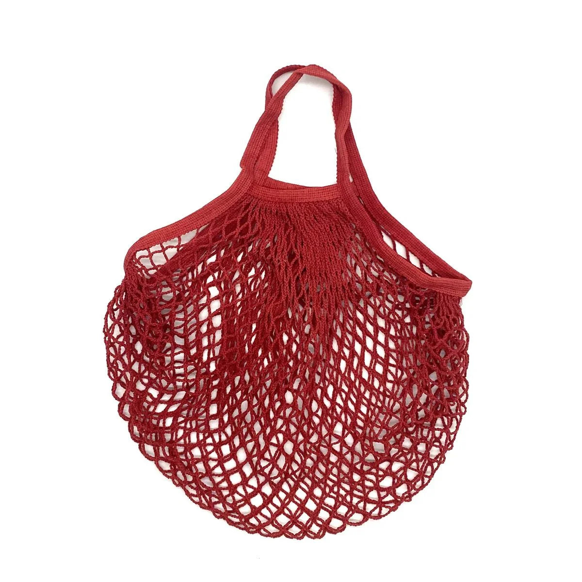 Organic Cotton Mesh Tote Bags Portable Net and String