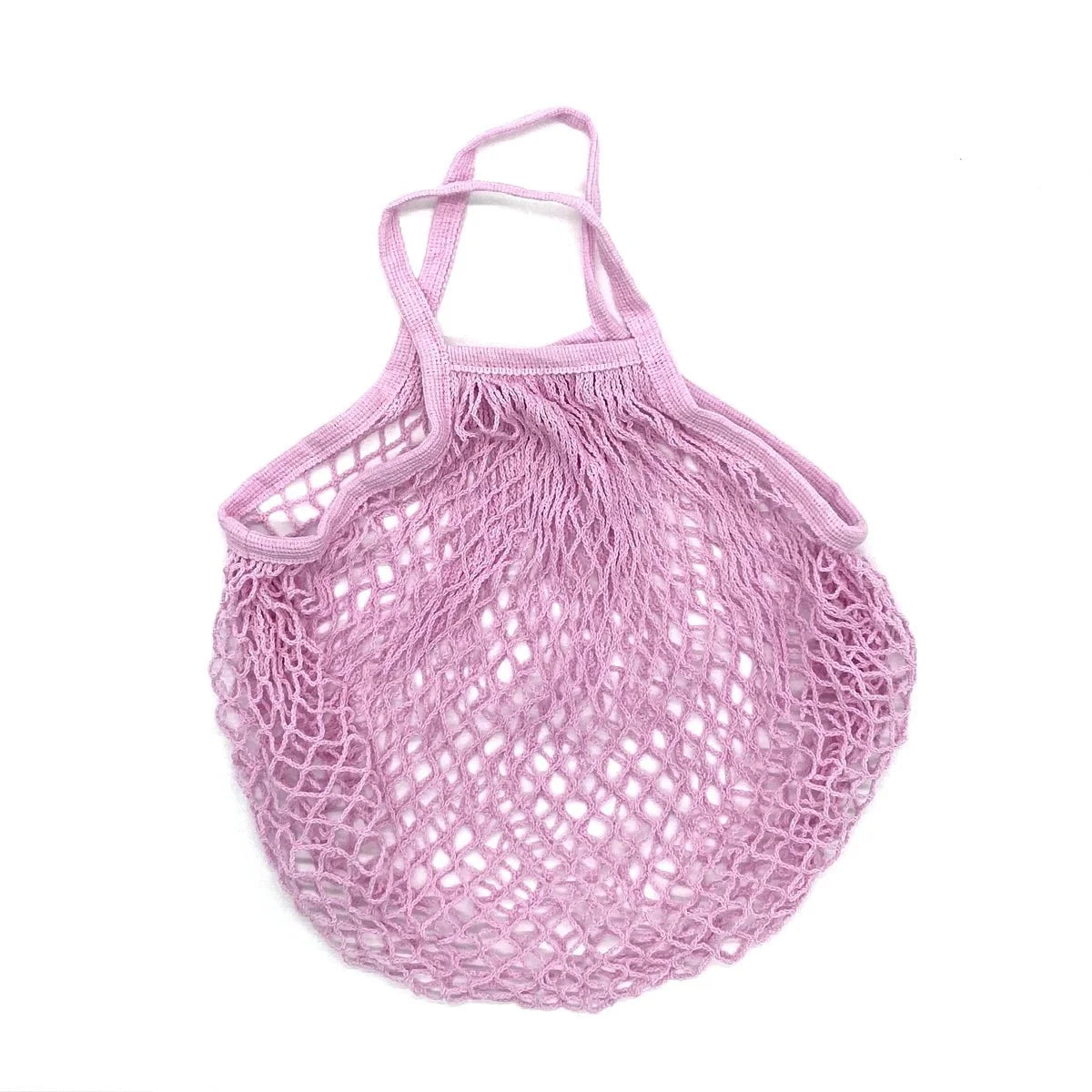 Organic Cotton Mesh Tote Bags Portable Net and String