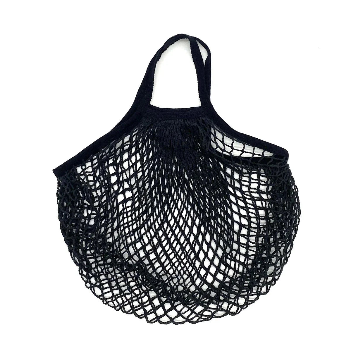 Organic Cotton Mesh Tote Bags Portable Net and String