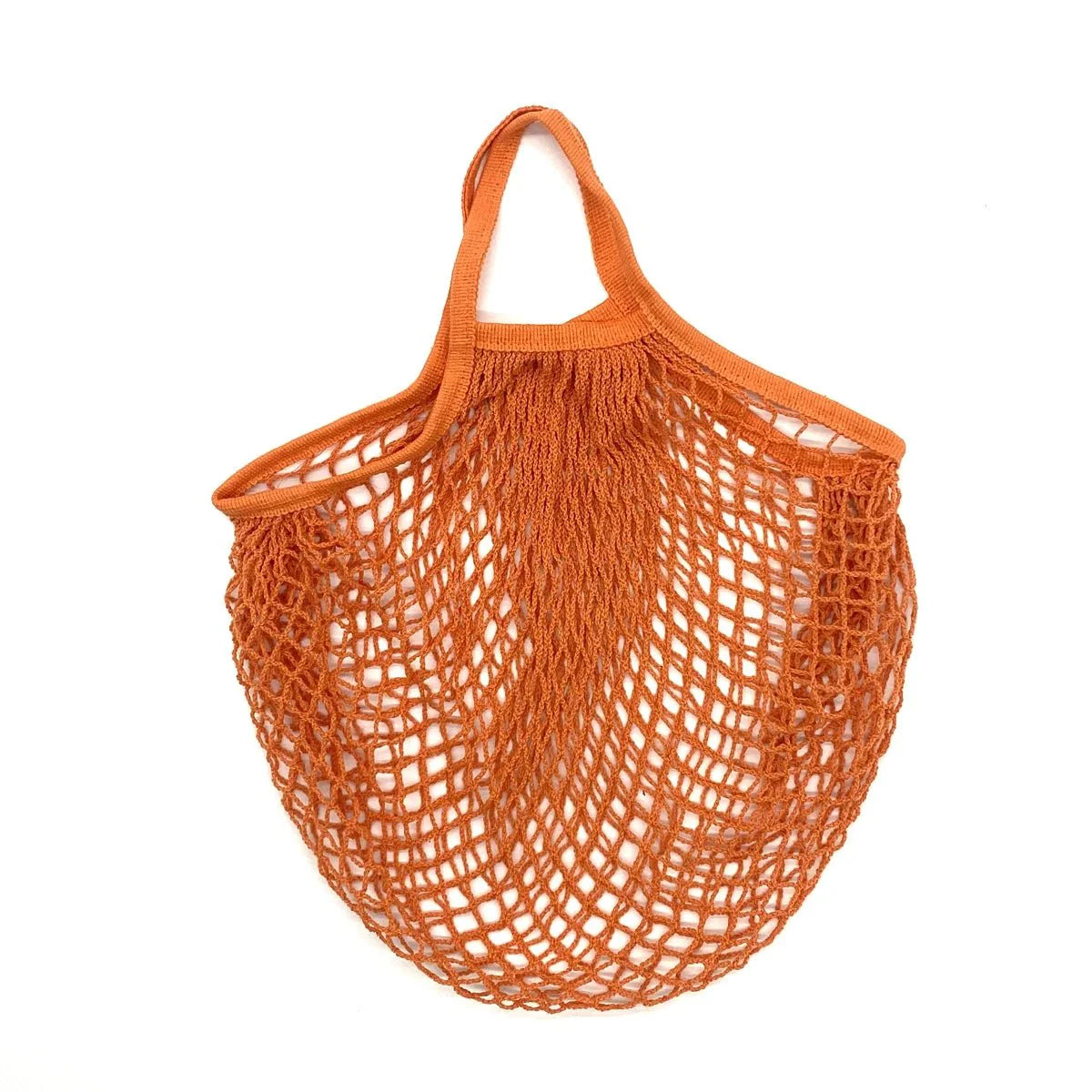 Organic Cotton Mesh Tote Bags Portable Net and String