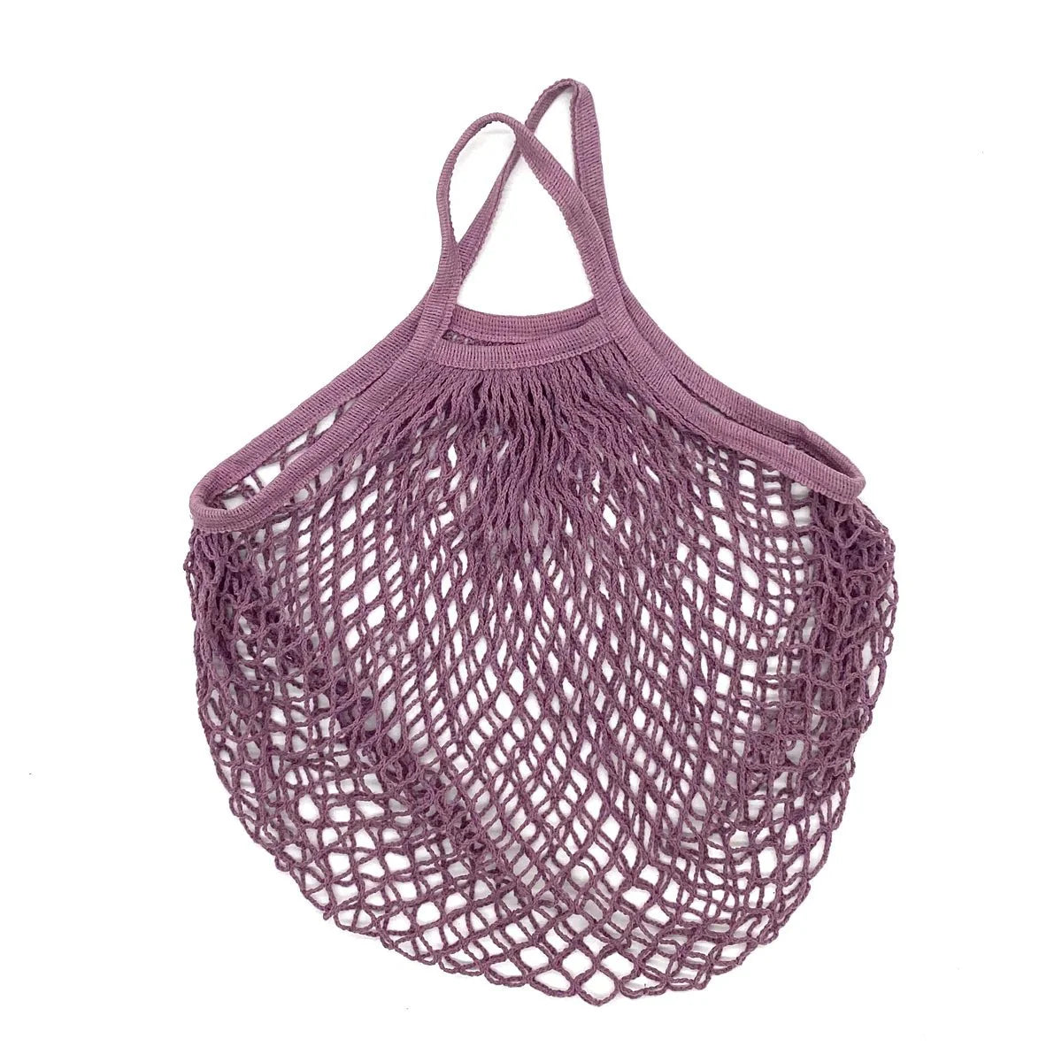 Organic Cotton Mesh Tote Bags Portable Net and String