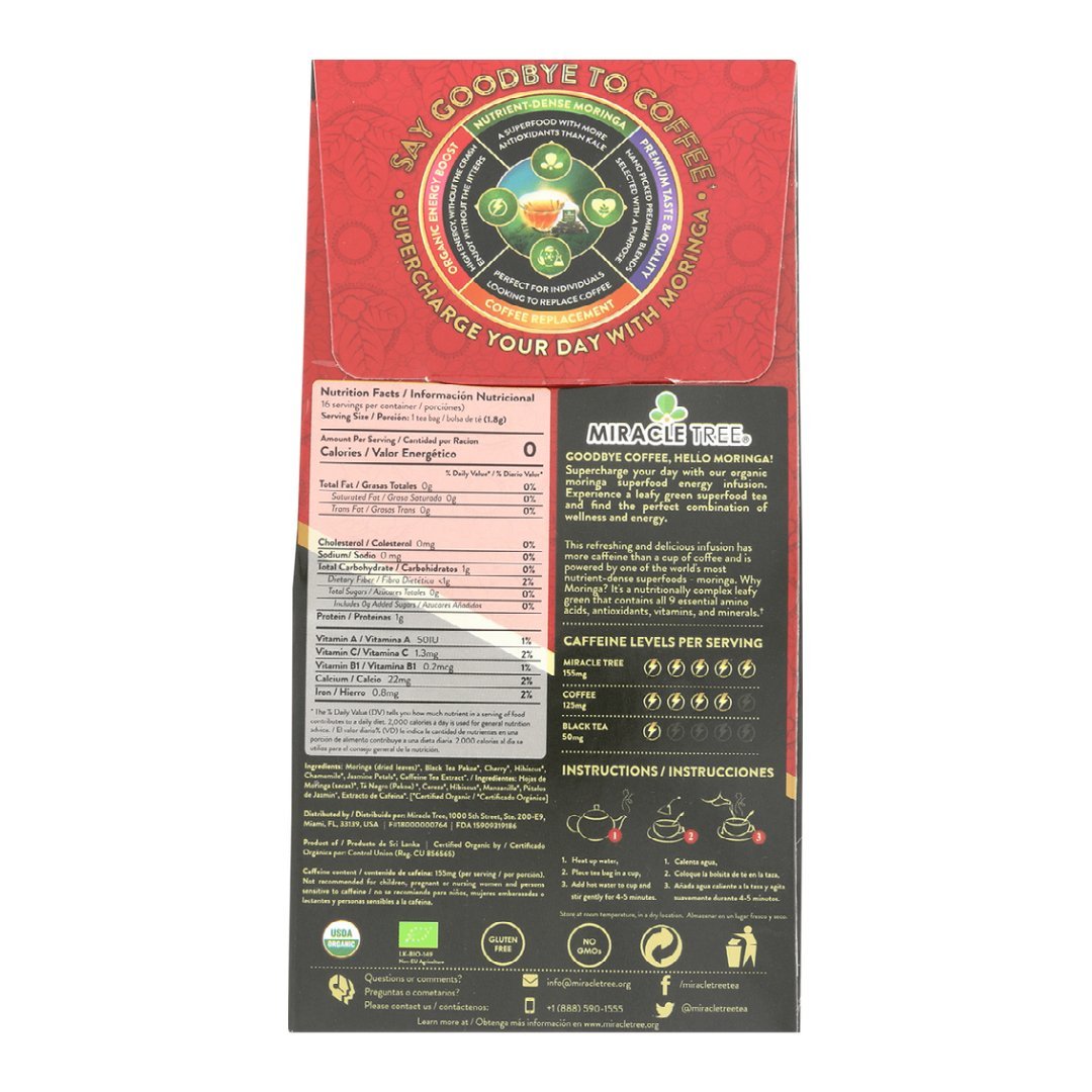 Moringa Energy Tea, Cherry Chamomile