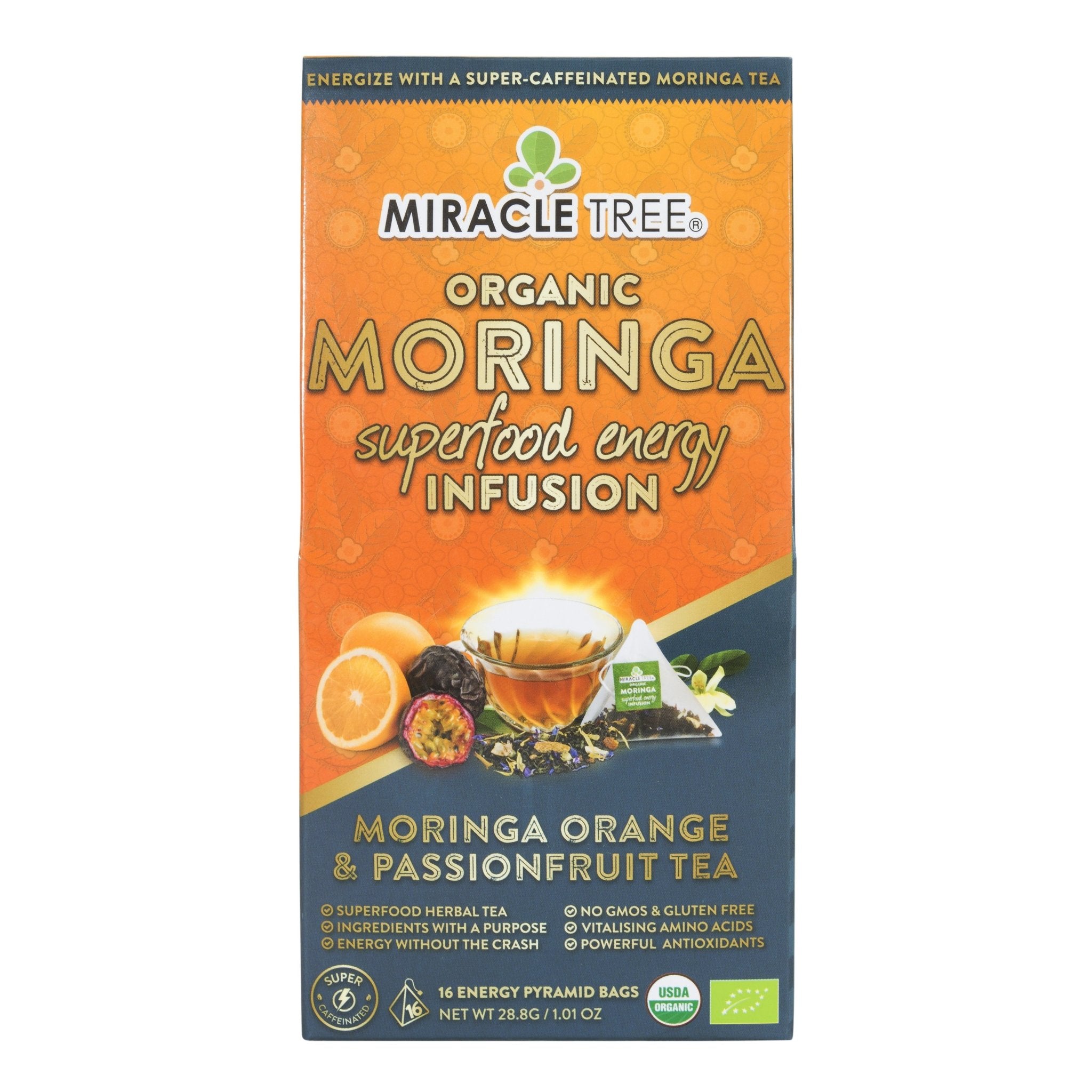 Moringa Energy Tea, Orange Passionfruit