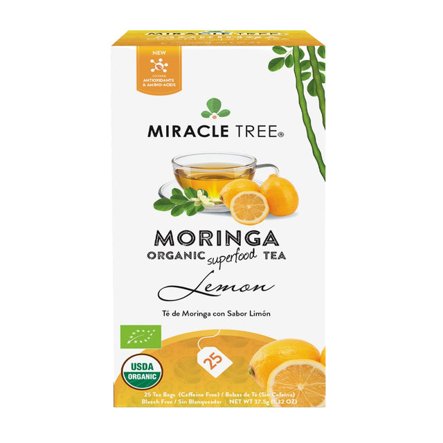 Organic Moringa Tea, Lemon