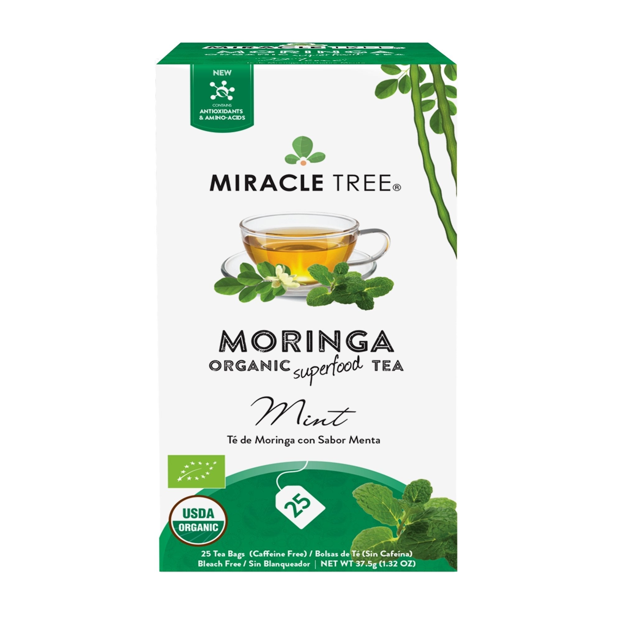 Organic Moringa Tea, Mint