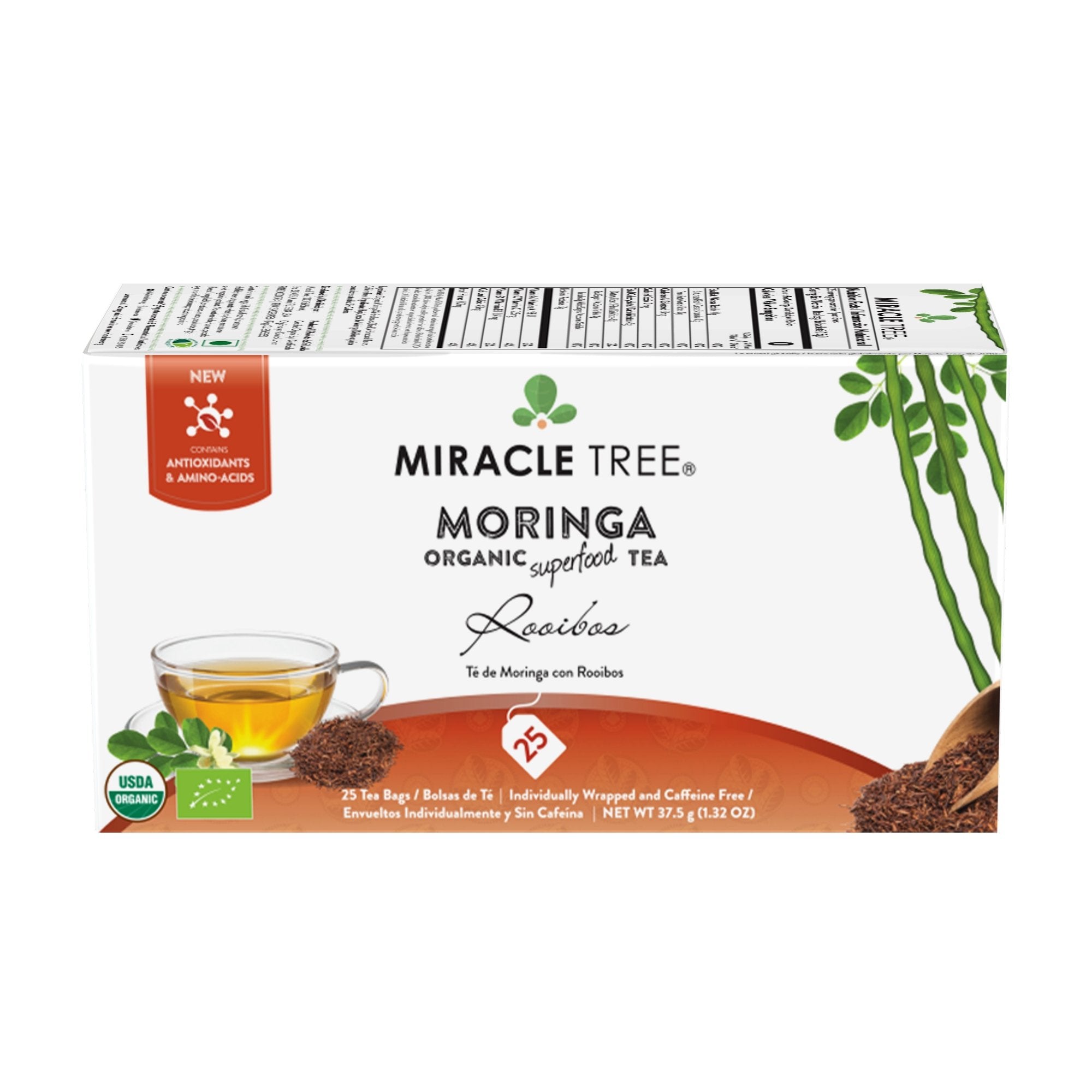 Organic Moringa Tea, Rooibos