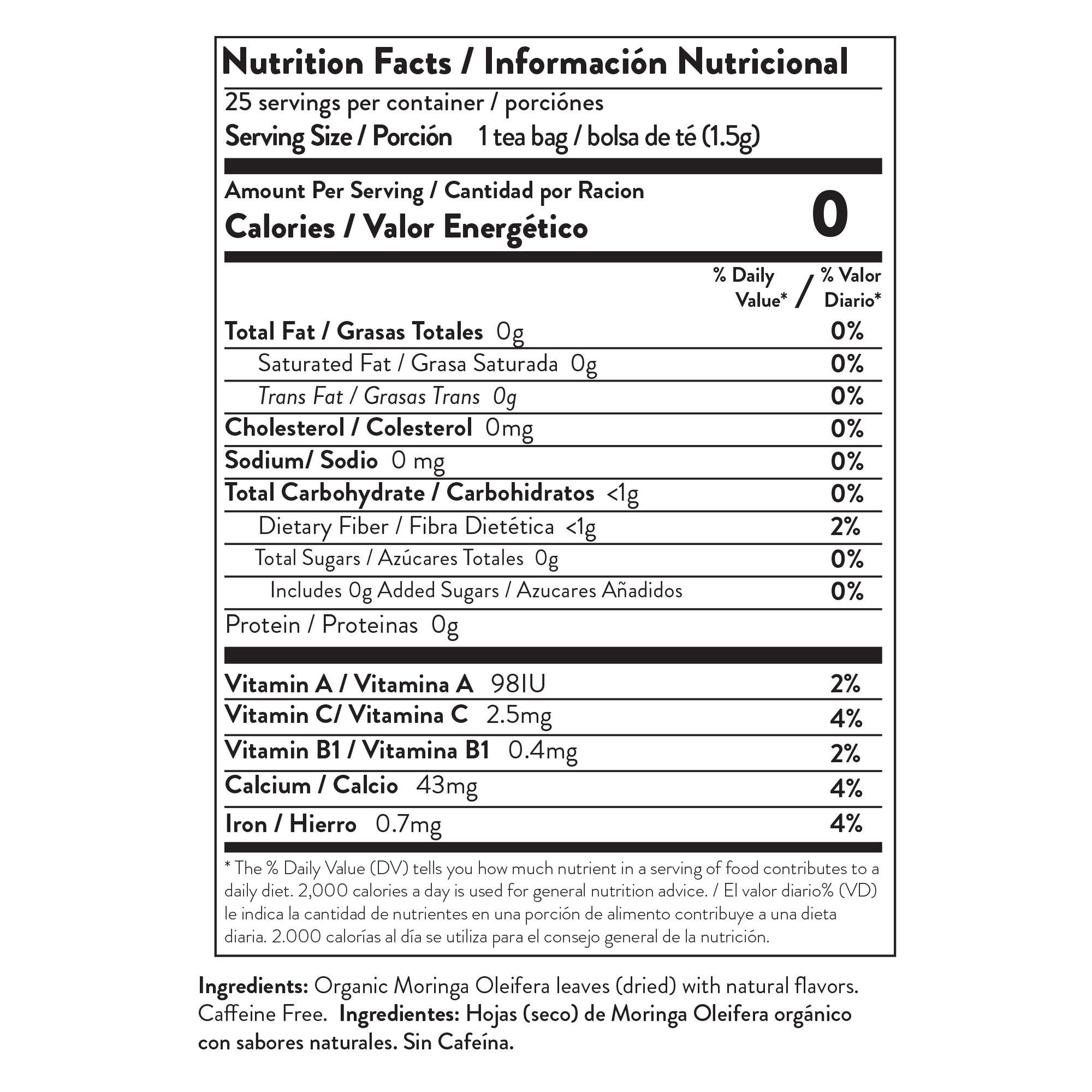 Organic Moringa Tea, Strawberry