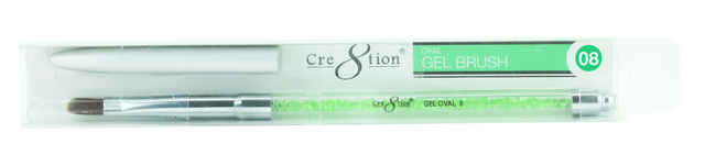 Synthetic Gel Brush - Oval - Dark Brown Hair