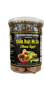Spicy Preserved Starberry Tamarind (Chùm Ruột Me Cay) - 300g