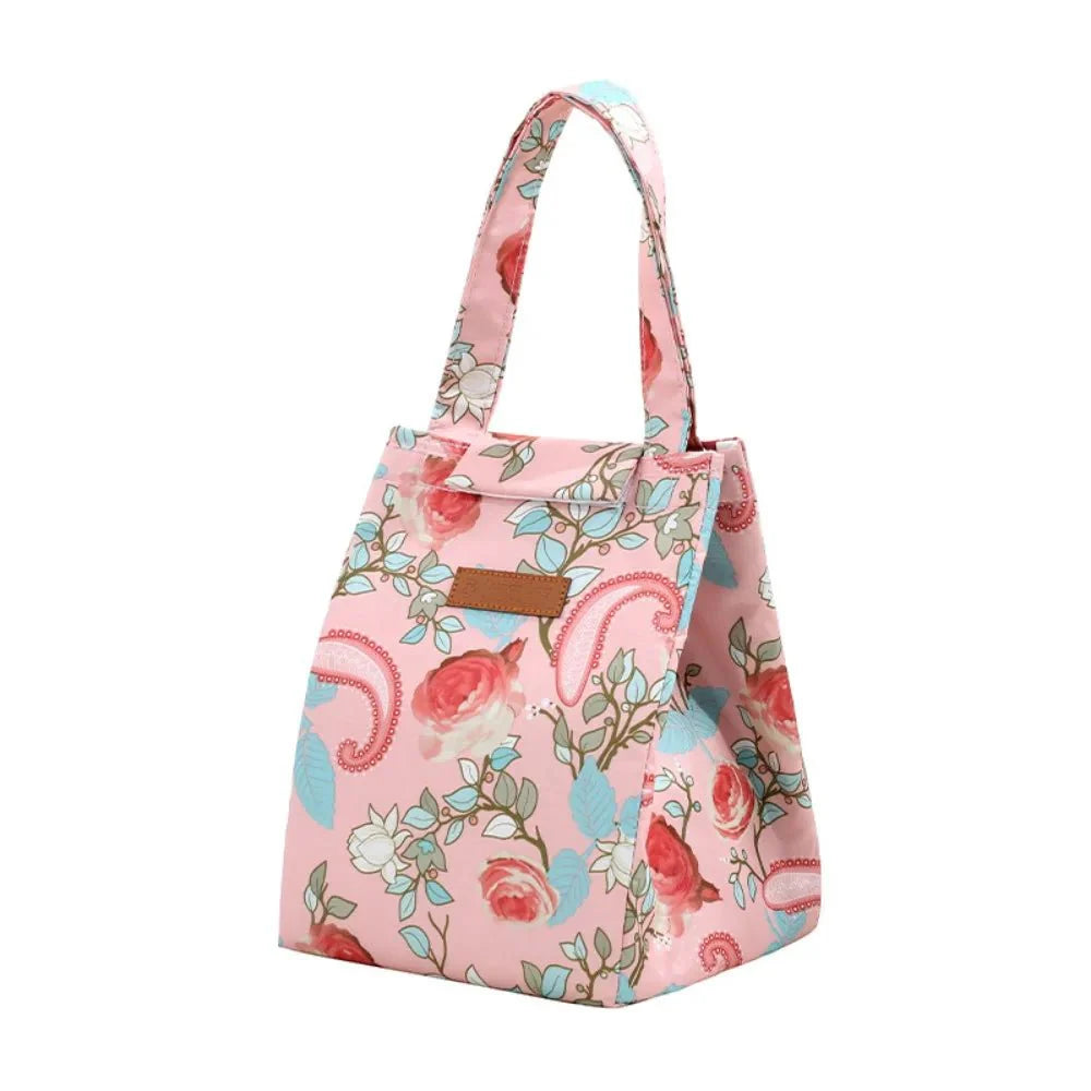 Portable Adult Kids Oxford Cloth Insulated Lunch Bag