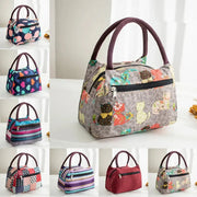 Portable Adult Kids Oxford Cloth Insulated Lunch Bag