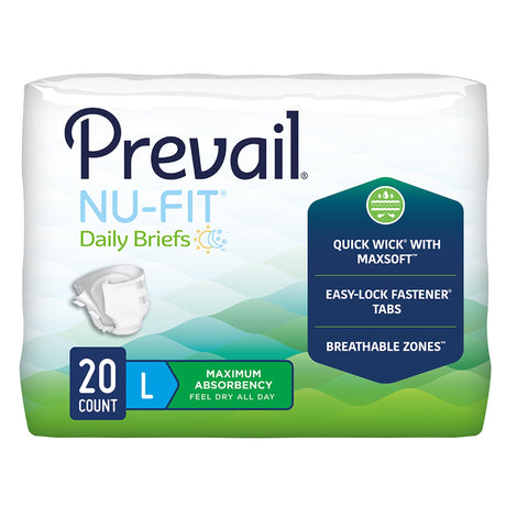 Prevail Nu-Fit Adult Briefs