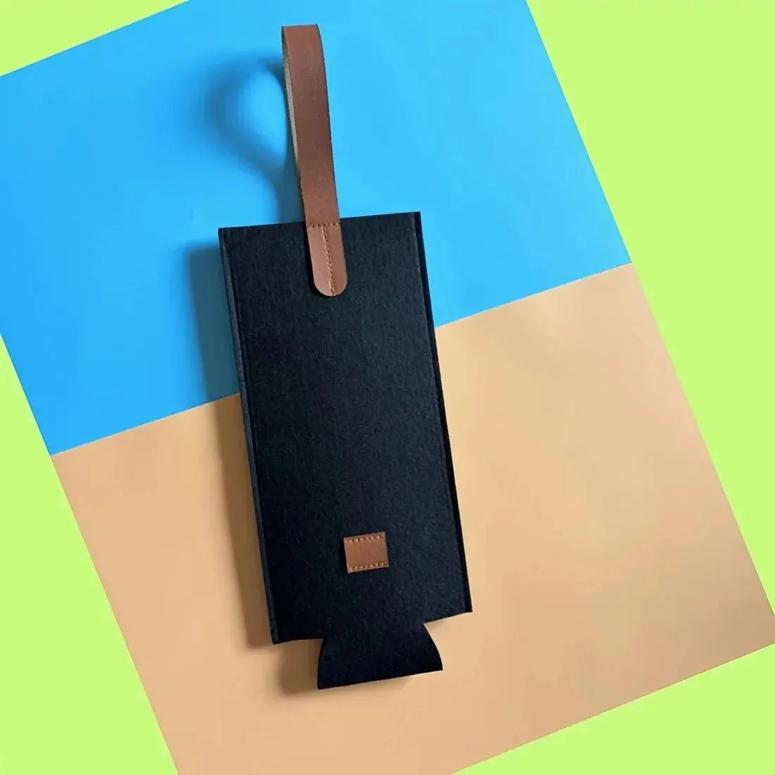 Reusable Felt Wine Tote Bag