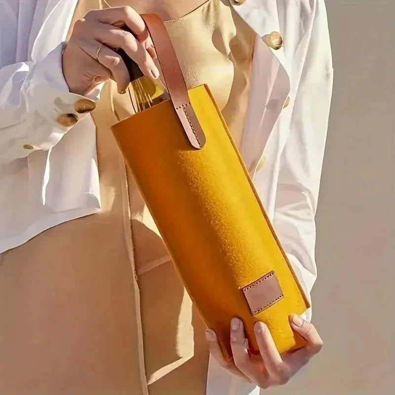 Reusable Felt Wine Tote Bag