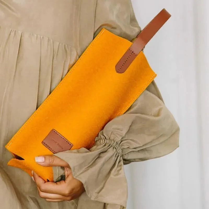 Reusable Felt Wine Tote Bag