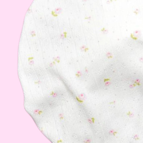 Calliope | Dainty Pink Floral  | Pointelle Headwrap