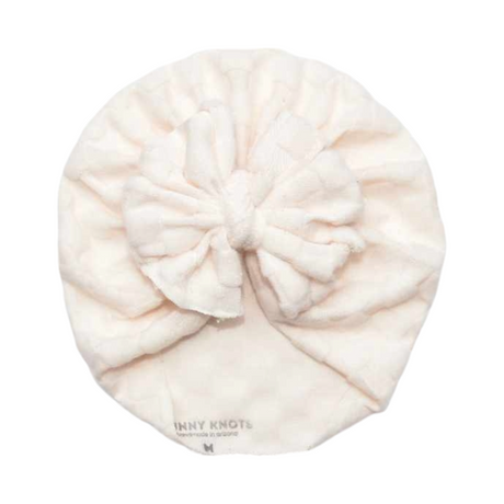 Cloud | Ivory Checkerboard | Embossed Sweater Headwrap